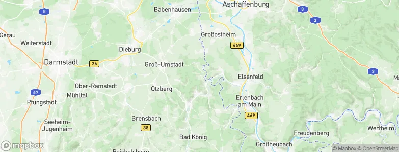 Wald-Amorbach, Germany Map