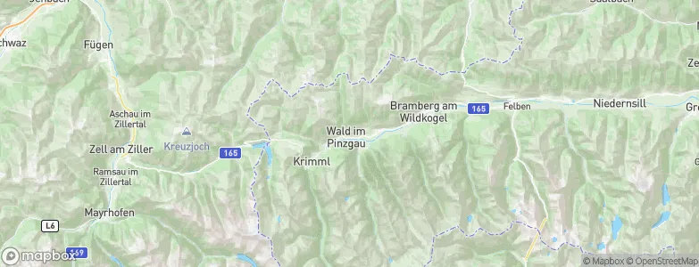 Wald im Pinzgau, Austria Map