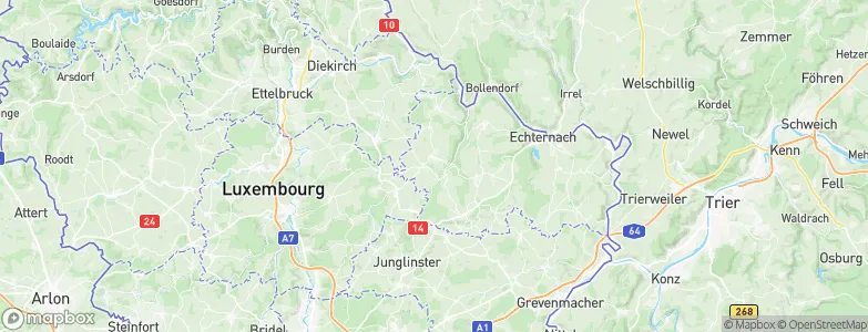 Waldbillig, Luxembourg Map