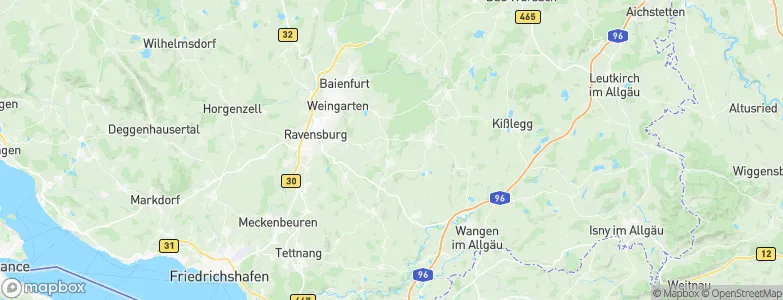 Waldburg, Germany Map