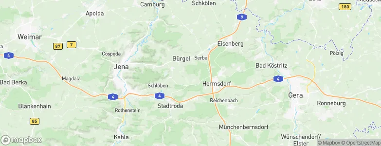 Waldeck, Germany Map