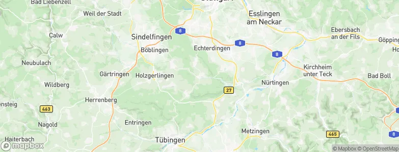 Waldenbuch, Germany Map