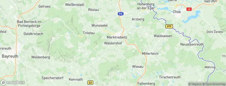 Waldershof, Germany Map