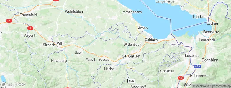 Waldkirch, Switzerland Map