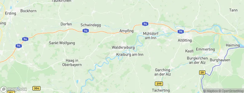 Waldkraiburg, Germany Map