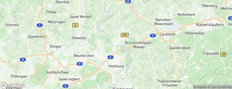 Waldmohr, Germany Map