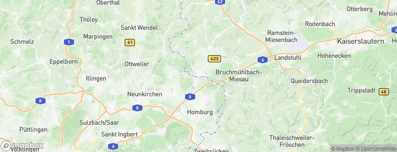 Waldmohr, Germany Map