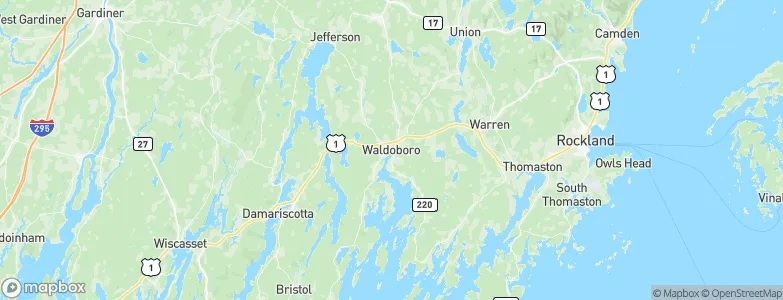 Waldoboro, United States Map