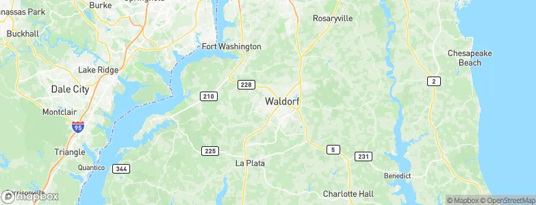 Waldorf, United States Map