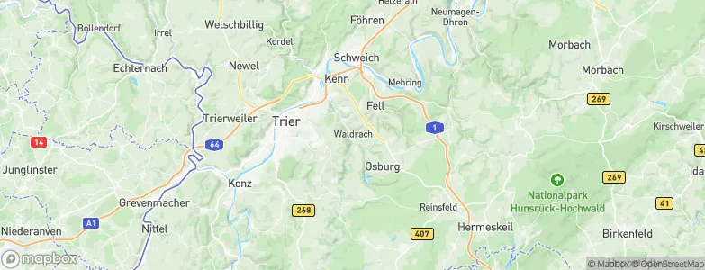 Waldrach, Germany Map