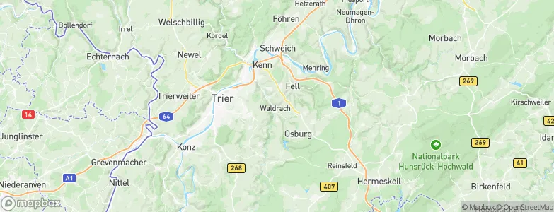 Waldrach, Germany Map