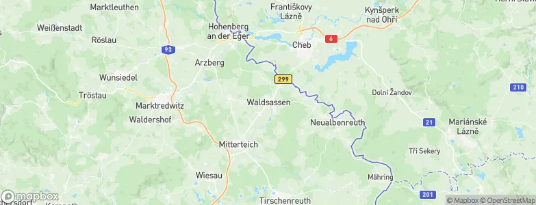 Waldsassen, Germany Map