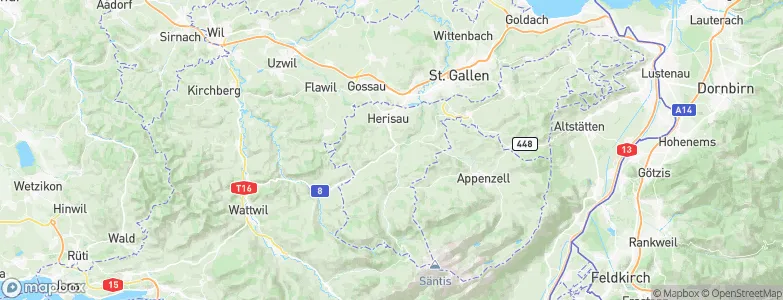 Waldstatt, Switzerland Map