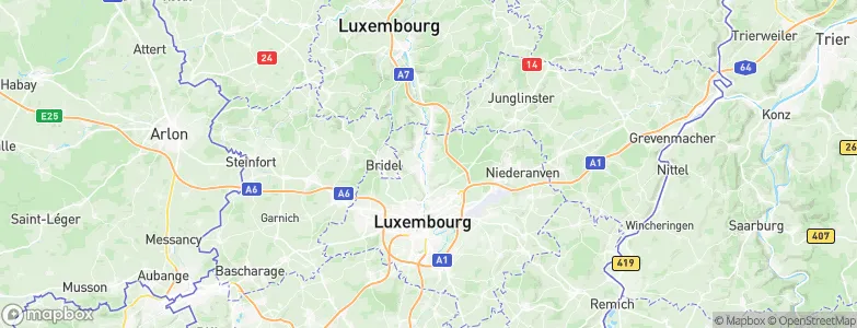 Walferdange, Luxembourg Map