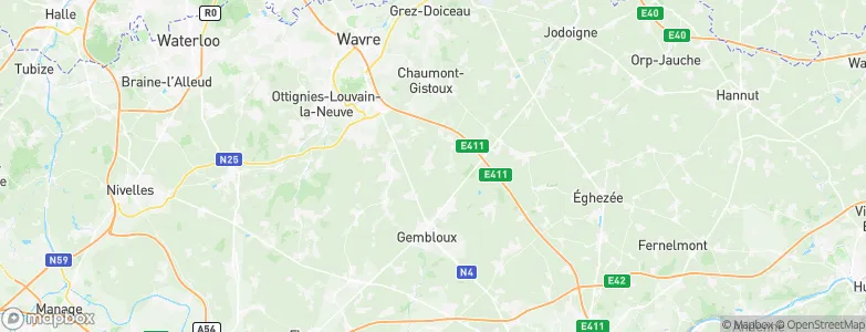 Walhain, Belgium Map