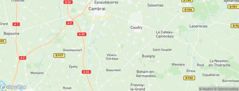 Walincourt-Selvigny, France Map