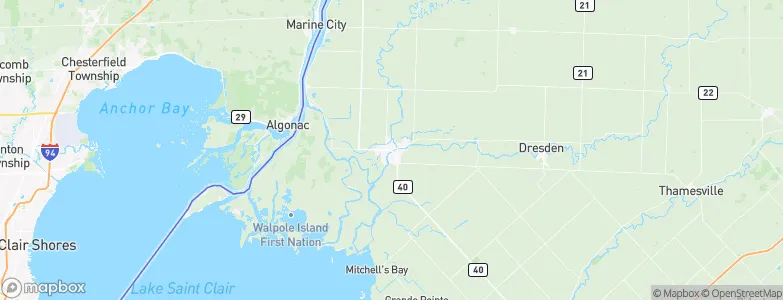 Wallaceburg, Canada Map