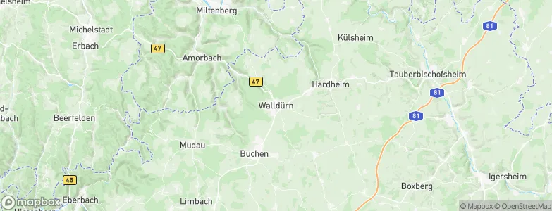 Walldürn, Germany Map