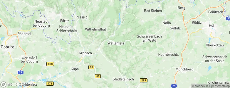 Wallenfels, Germany Map