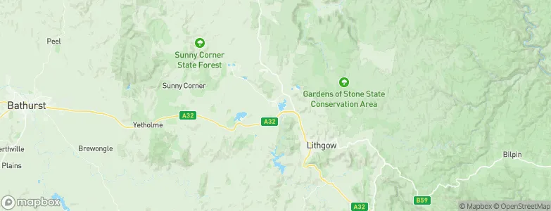 Wallerawang, Australia Map
