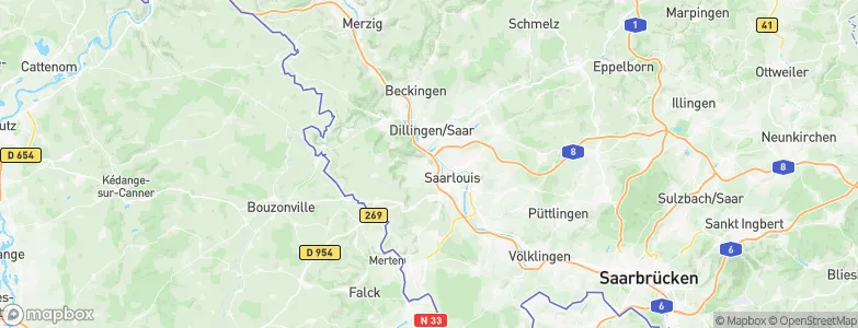 Wallerfangen, Germany Map