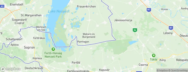 Wallern im Burgenland, Austria Map