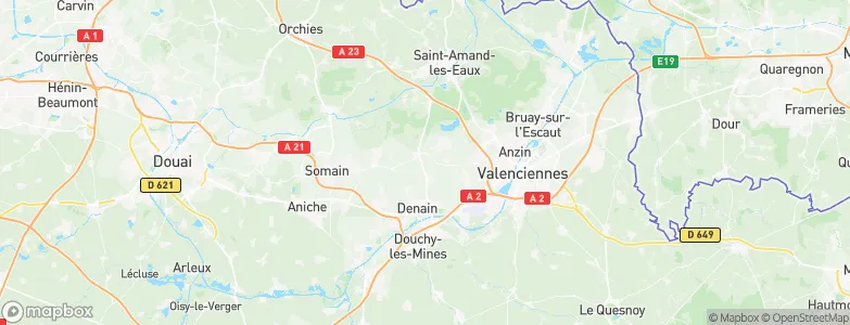 Wallers, France Map