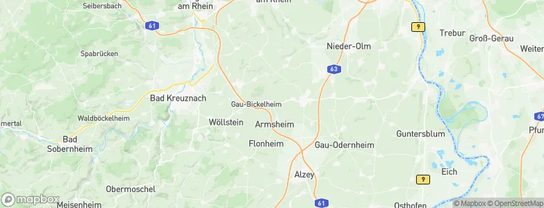 Wallertheim, Germany Map