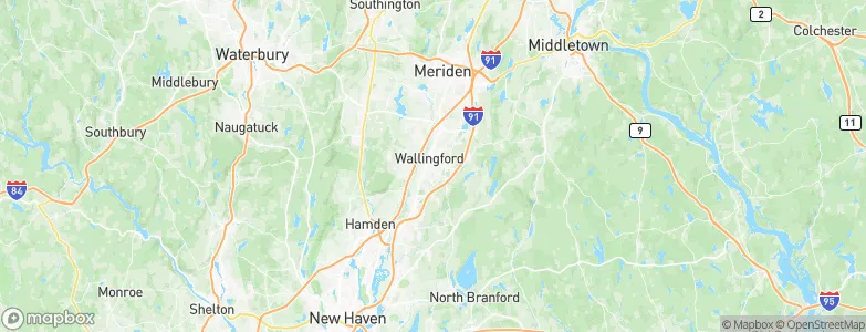 Wallingford Center, United States Map