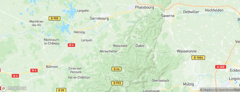Walscheid, France Map