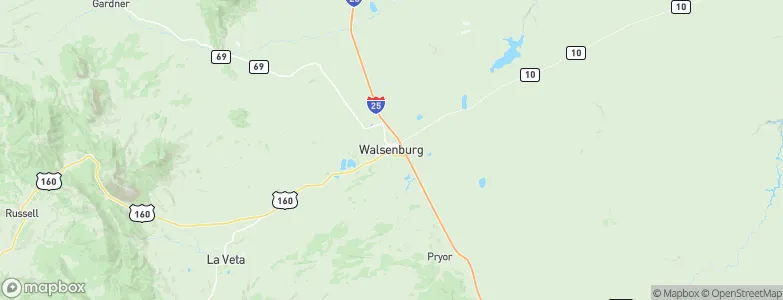 Walsenburg, United States Map