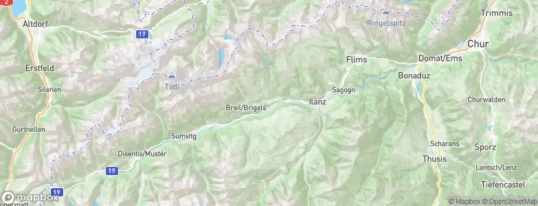Waltensburg, Switzerland Map