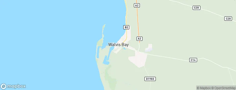 Walvis Bay, Namibia Map