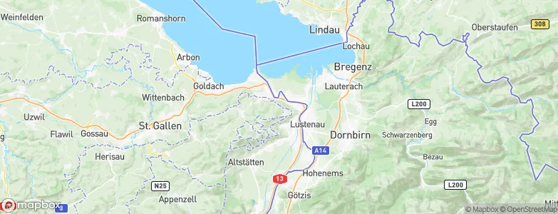 Walzenhausen, Switzerland Map