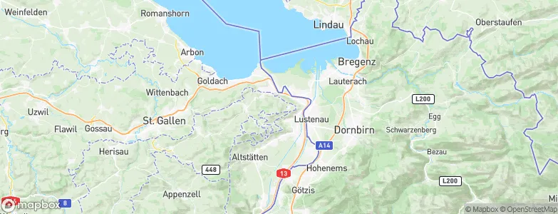 Walzenhausen, Switzerland Map
