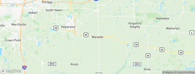 Wanatah, United States Map