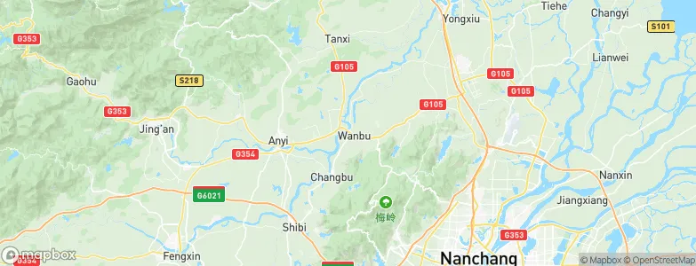 Wanbu, China Map