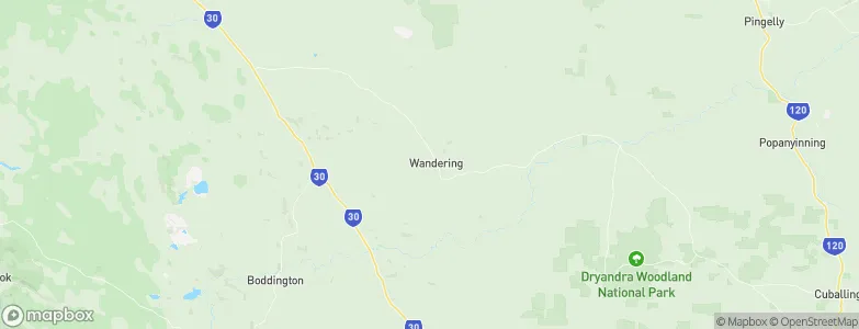 Wandering, Australia Map