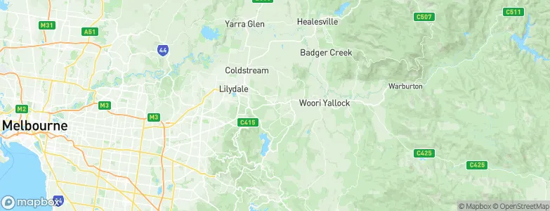Wandin North, Australia Map