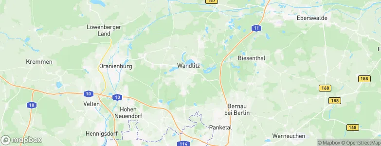 Wandlitz, Germany Map