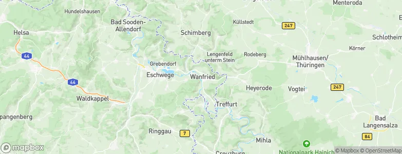 Wanfried, Germany Map