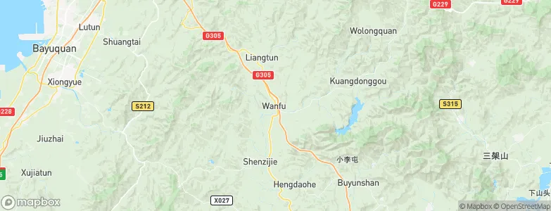 Wanfu, China Map