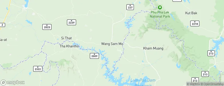 Wang Sam Mo, Thailand Map