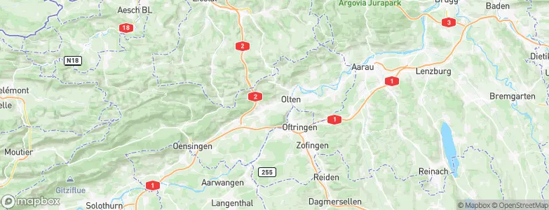 Wangen bei Olten, Switzerland Map