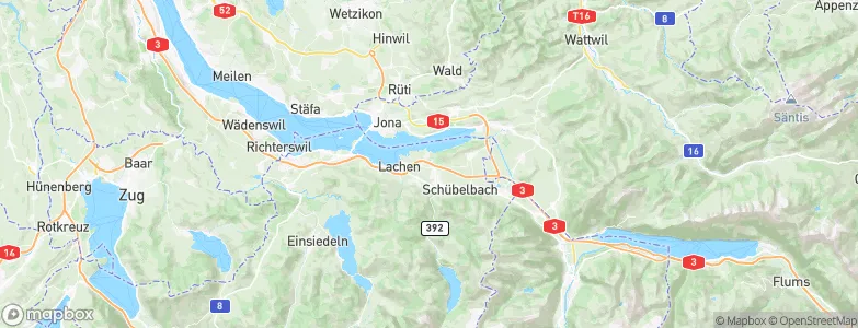 Wangen (SZ), Switzerland Map