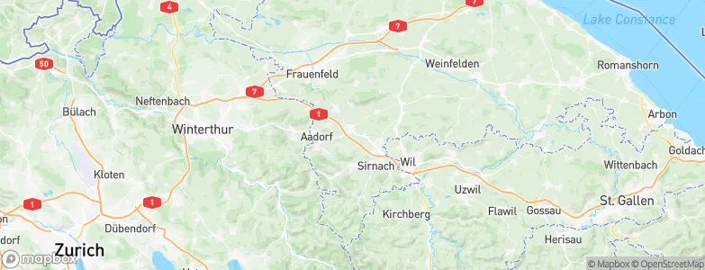 Wängi, Switzerland Map
