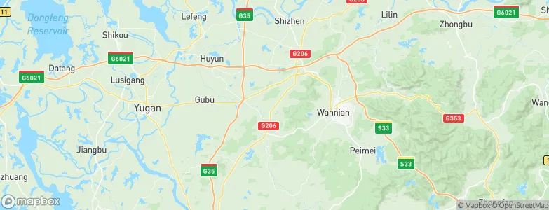 Wangjia, China Map