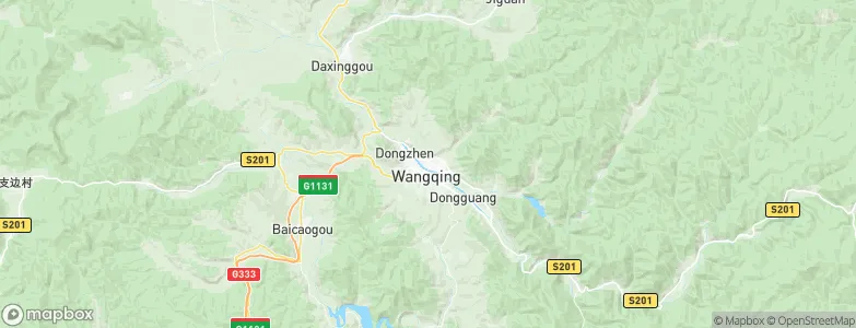 Wangqing, China Map