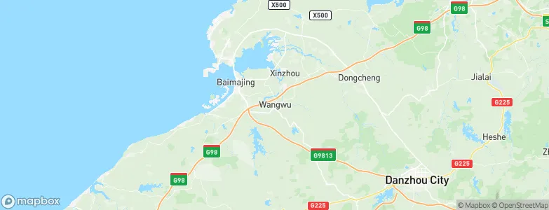 Wangwu, China Map