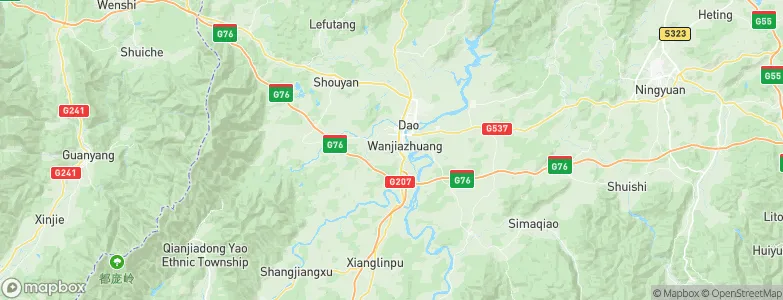 Wanjiazhuang, China Map